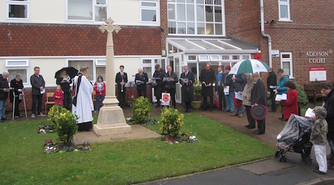 The service of remembrance in Charlotteville on Saturday, November 12, was led by the Revd Rod Pierce.