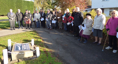 About 30 people attended the service of remembrance at Jacobs Well.