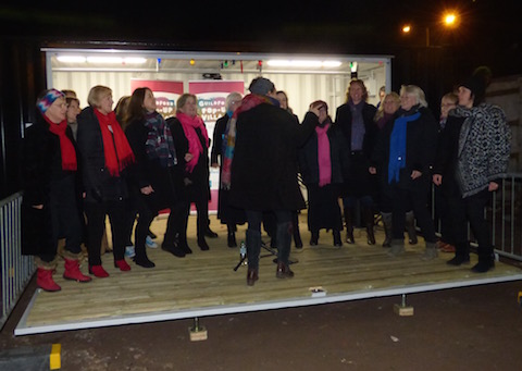 Entertainment at the opening was provided by the Wey Community Gospel Choir.