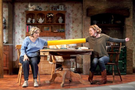 Anne Reid (Elizabeth) and Andrea Hart (Jenny) in Fracked! or Please Don't Use The F-Word, Photographer Catherine Ashmore