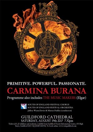 Cathedral Carmina Burana advert 8 8 17