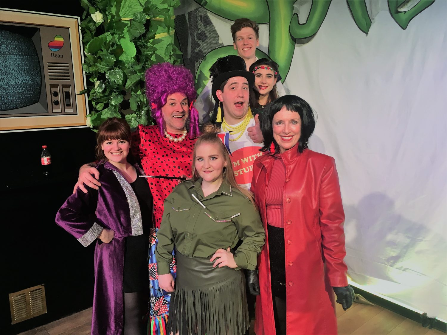 The cast of Guildford's Adult Panto - Jack and his Giant Stalk