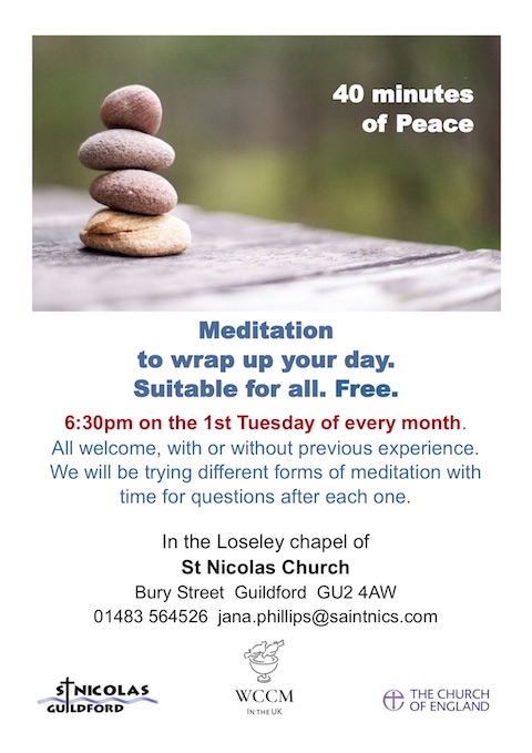 New Free Meditation Group held at St Nicolas Church Welcomes All